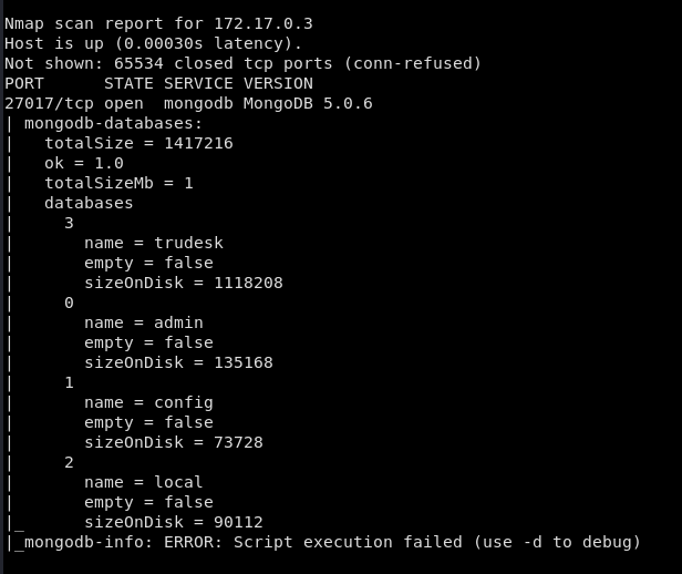 Listing Mongodb Tables