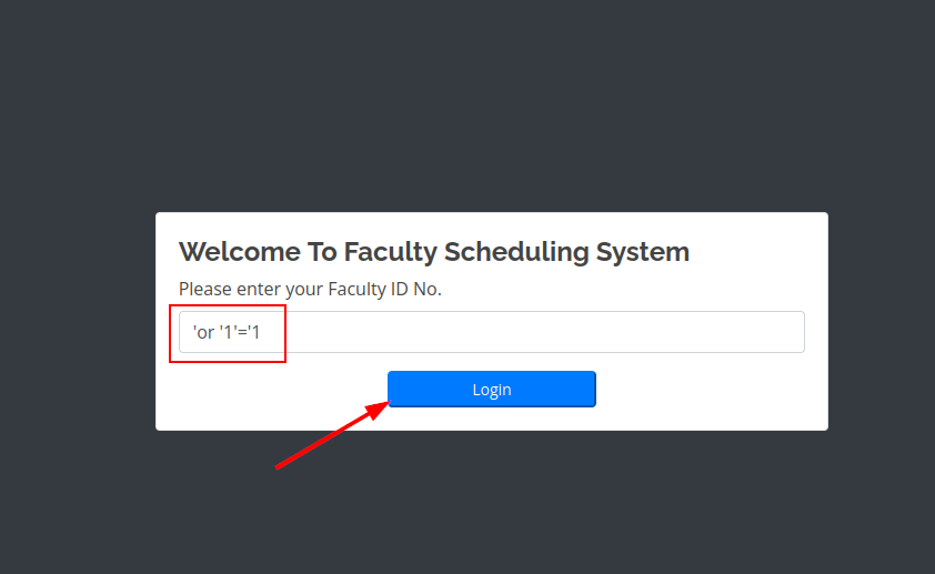 SQLI Login Page