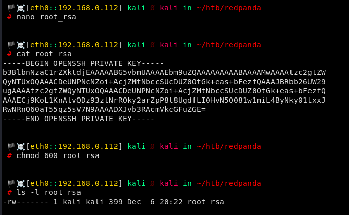 Copying Root&rsquo;s SSH Private Key